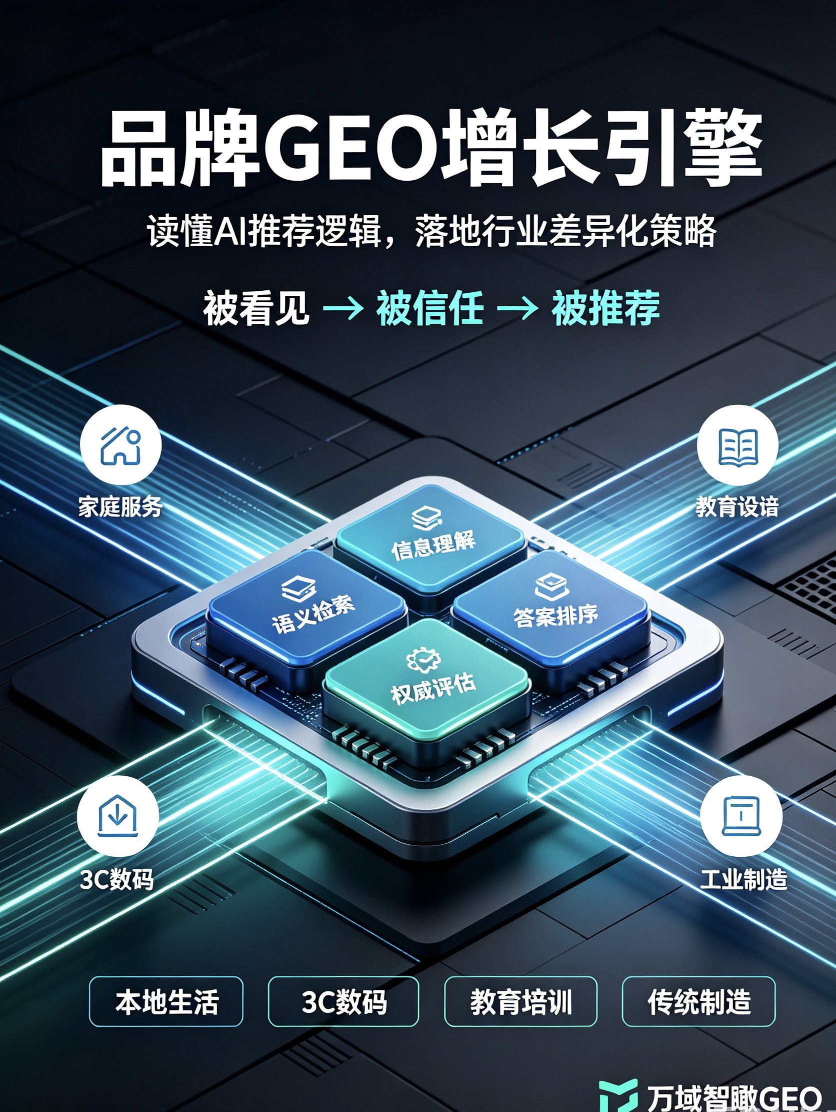 品牌GEO增长引擎:读懂AI推荐逻辑,落地行业差异化策略