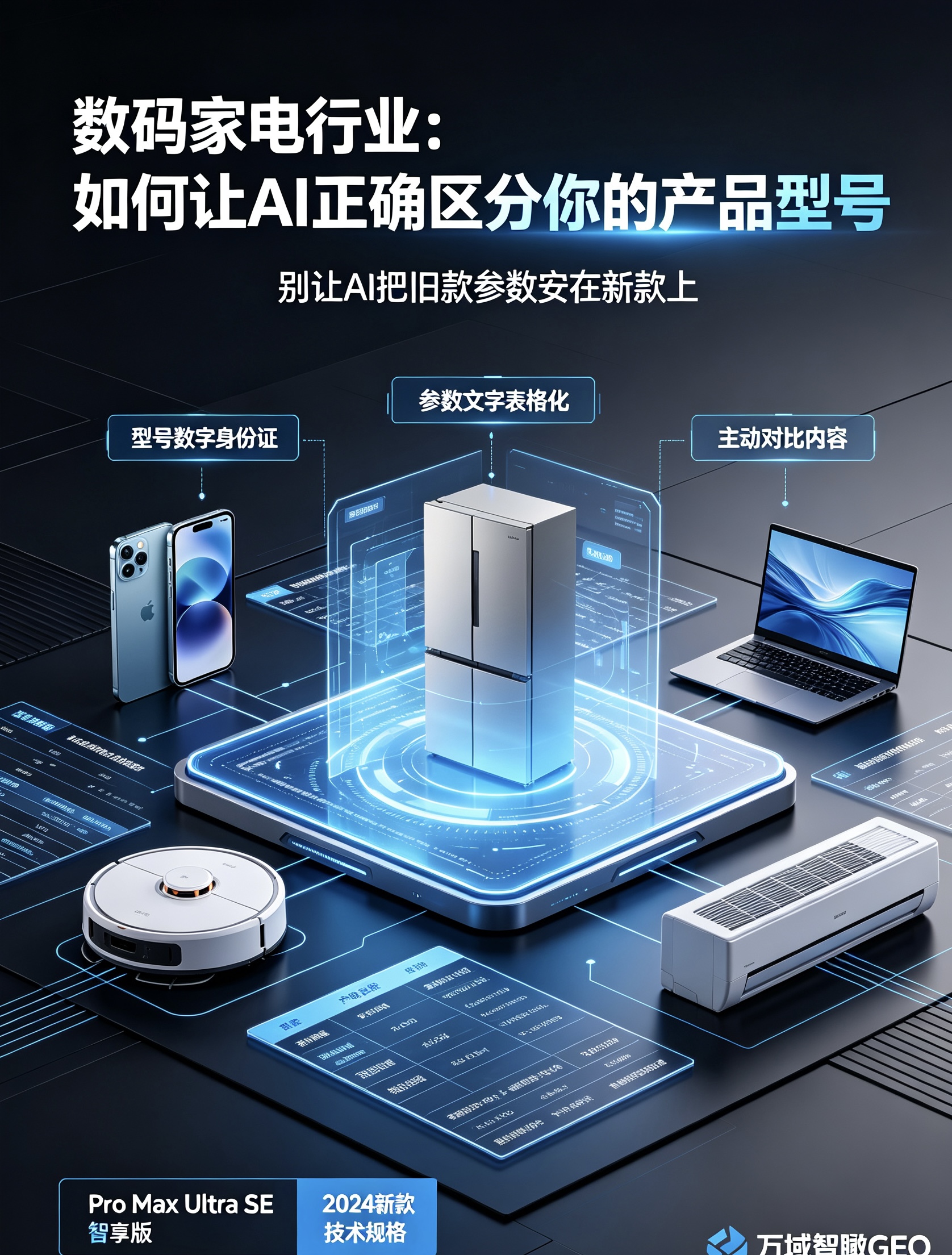 数码家电行业:如何让AI正确区分你的产品型号